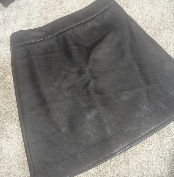 J. Crew Dresses & Skirts - J. Crew Black Faux Leather A-Line Skirt